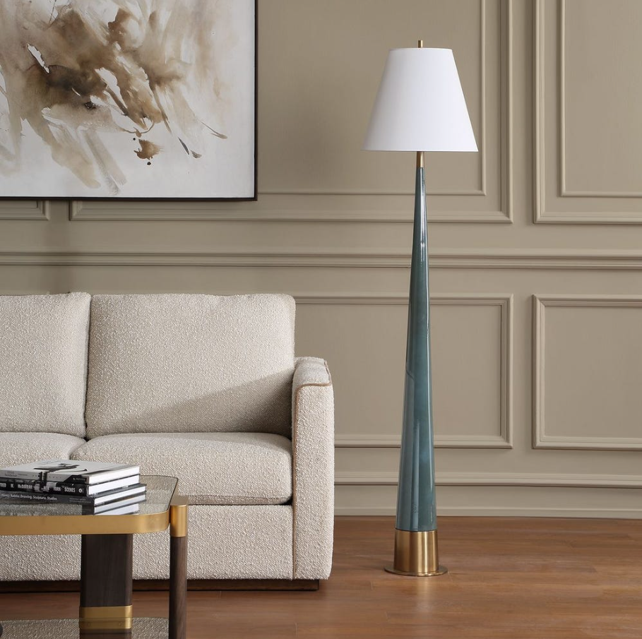 Riccardi Floor Lamp, Blue