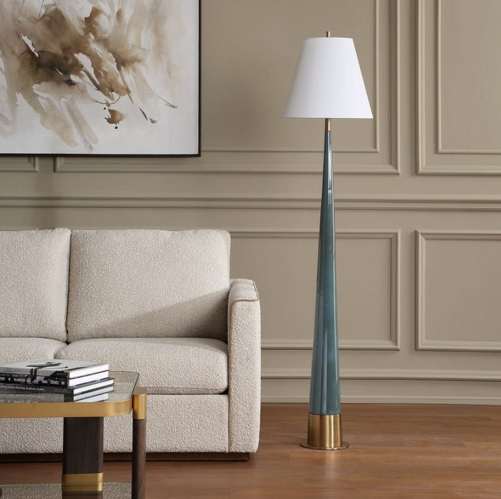 Riccardi Floor Lamp, Blue