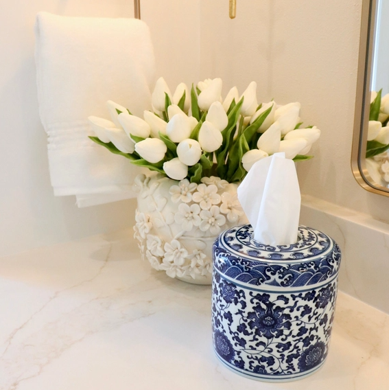 Marlo Floral Tissue Vessel - 13 Hub Lane   |  
