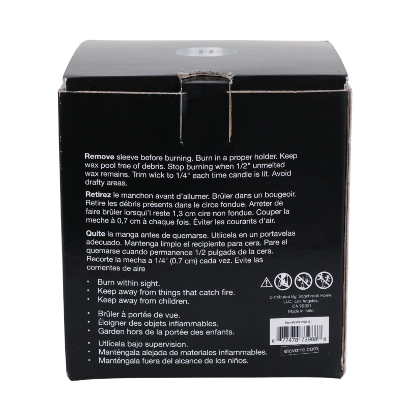 Haven Bergamot & Clary Sage Marble Candle