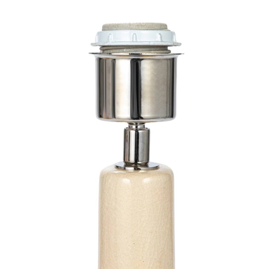 Handmade Textured Stoneware Table Lamp - Thumbnail 4