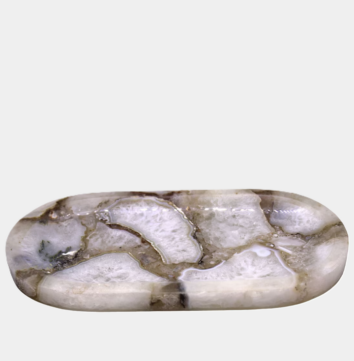 Oval Agate Tray - 13 Hub Lane   |  Marble Trays