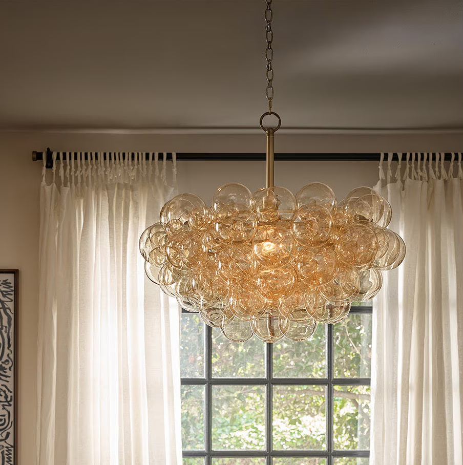 Bubbles Chandelier, Amber