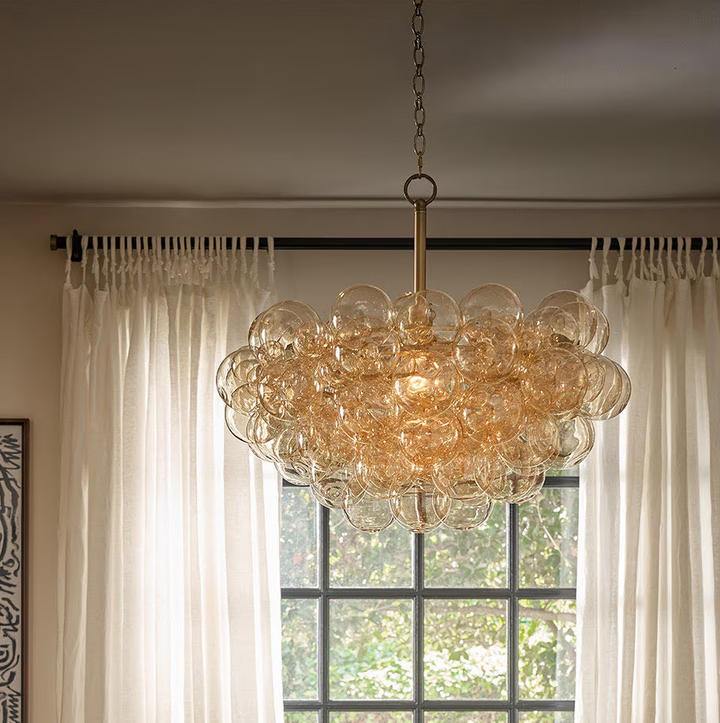 Bubbles Chandelier, Amber