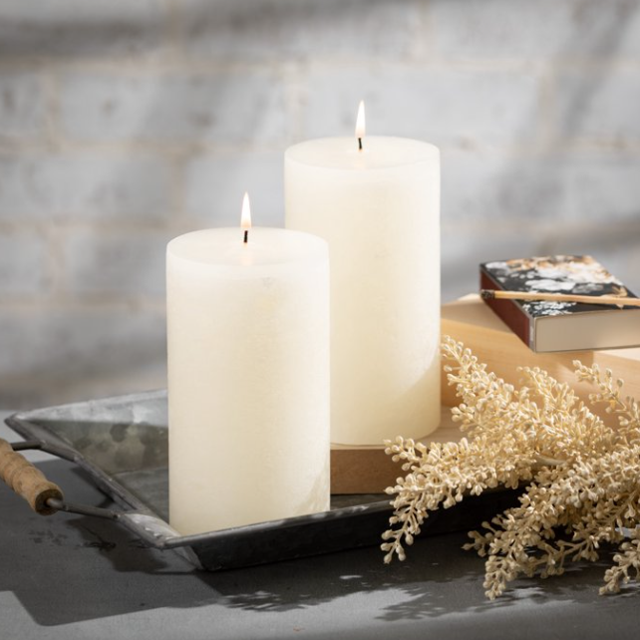 Vance Kitira Timber Candles, Melon White