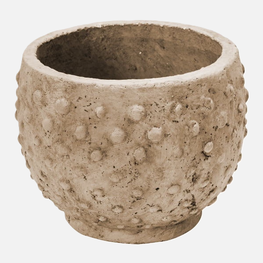 Distressed Sandstone Hobnail Planter