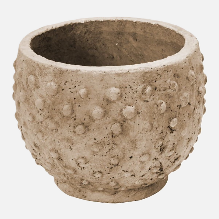 Distressed Sandstone Hobnail Planter