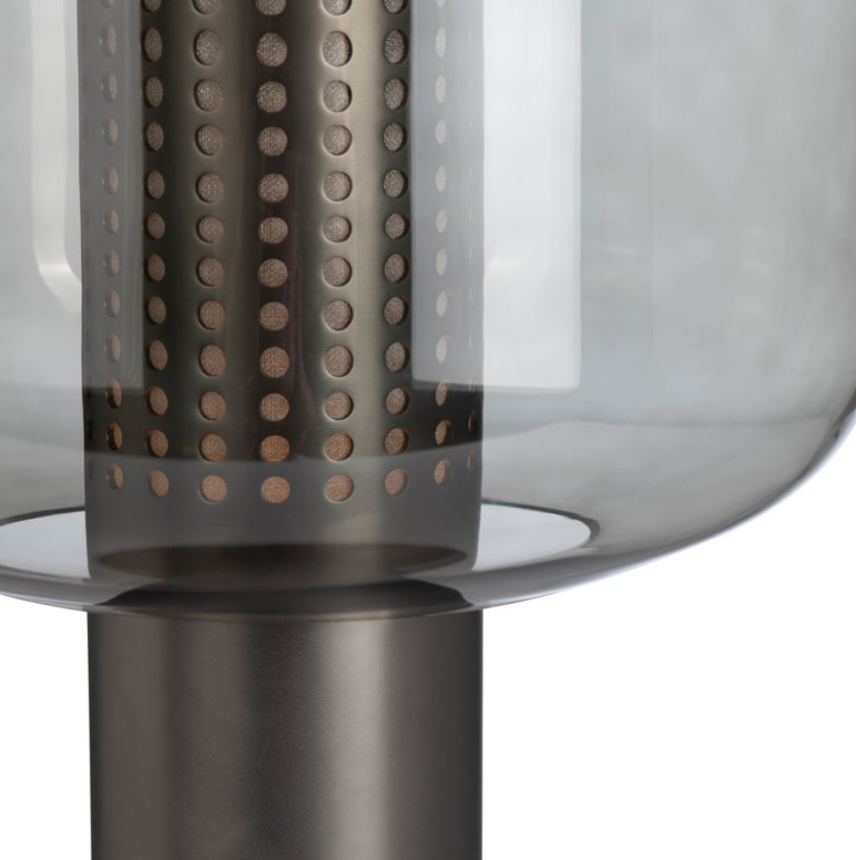 Elon Column Table Lamp, Modern Bronze - 13 Hub Lane   |  Metal Table Lamps