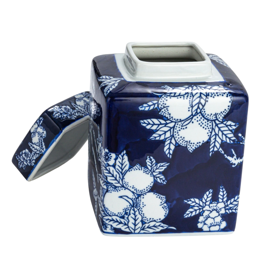 Ceramic Ginger Jar w/ Birds & Flowers - Thumbnail 3