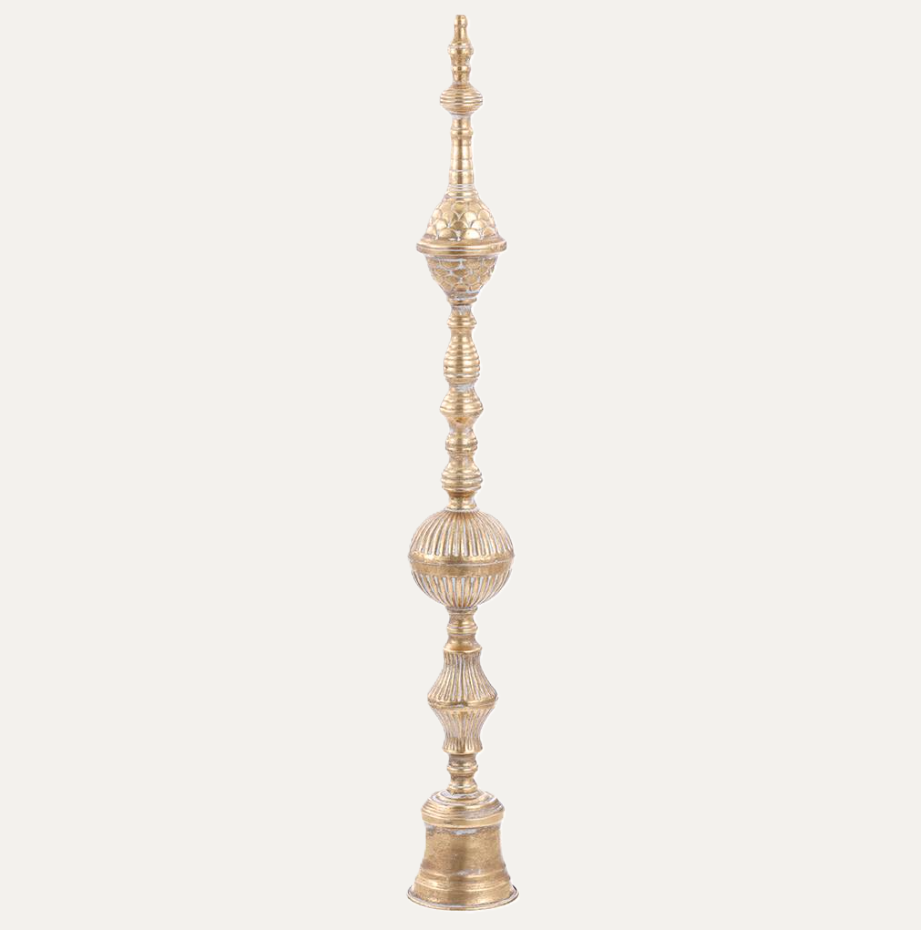 Metal Table Top Finial, Gold - 13 Hub Lane   |  
