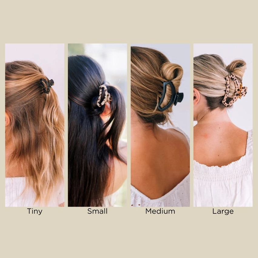 Open Hair Clip, Blonde Tortoise