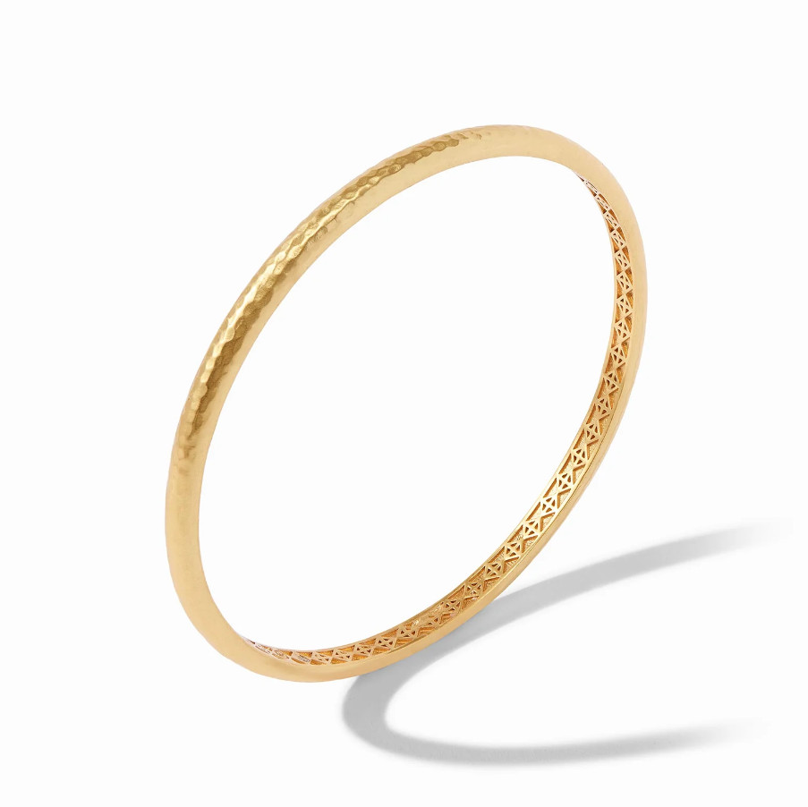 Julie Vos Havana Thin Gold Demi Bangle