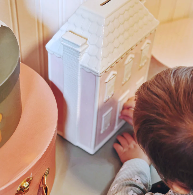 Dolly's House Ceramic Bank, Pink