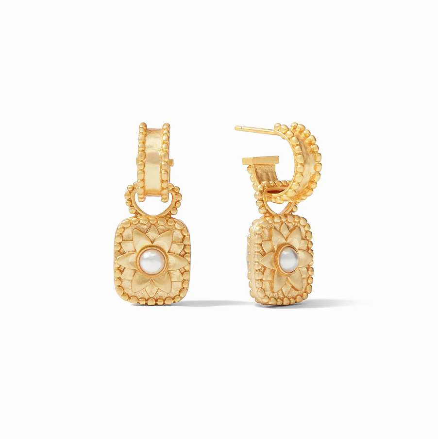 Julie Vos Marbella Hoop & Charm Earring