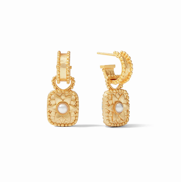 Julie Vos Marbella Hoop & Charm Earring