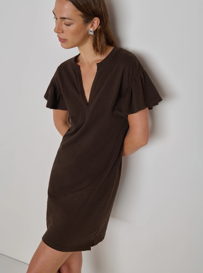 Nation LTD Savannah Mini Dress, Cocoa
