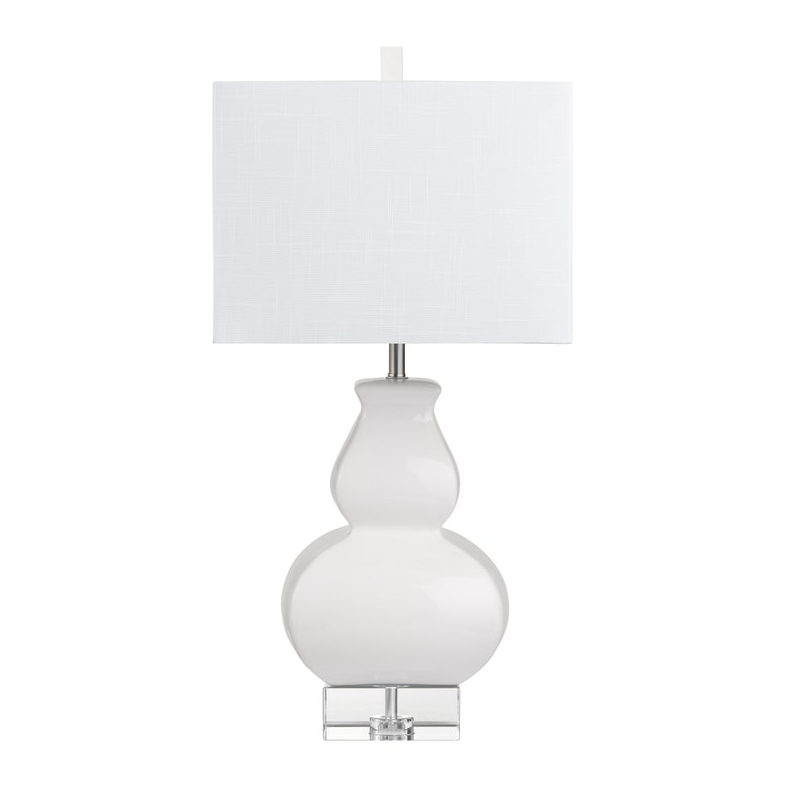 Serafina Table Lamp, White - 13 Hub Lane   |  Ceramic Table Lamps