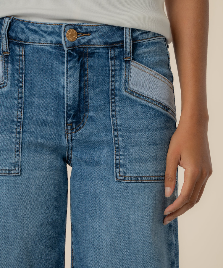 Kut From the Kloth Maya High Rise Wide Leg, Success - 13 Hub Lane   |  Wide Leg Jeans