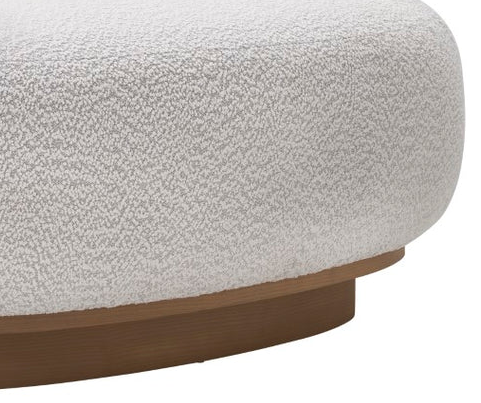 Upholstered Round Ottoman - 13 Hub Lane   |  