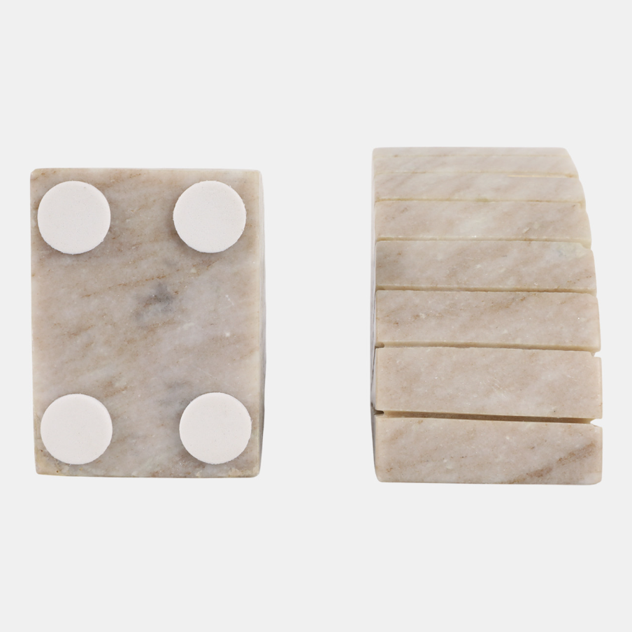 Semi Circle Onyx Marble Bookend - 13 Hub Lane   |  