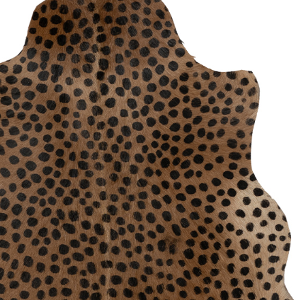 Cheetah Printed Goat Hide