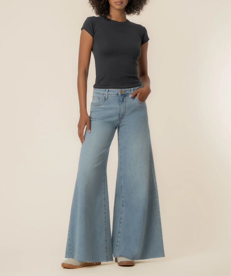 Kut From the Kloth Blake High Rise Super Wide Leg, Transcendent - 13 Hub Lane   |  Wide Leg Jeans