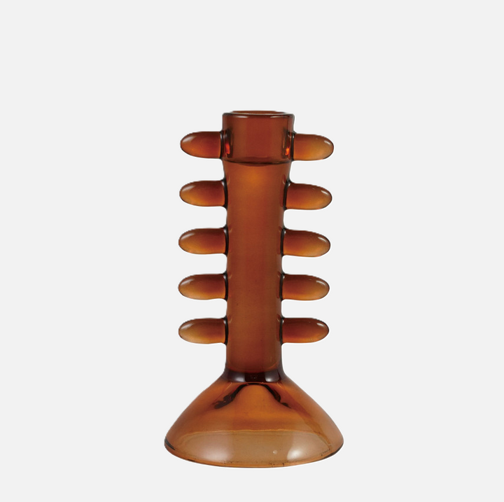 Glass Sculptural Taper Holder