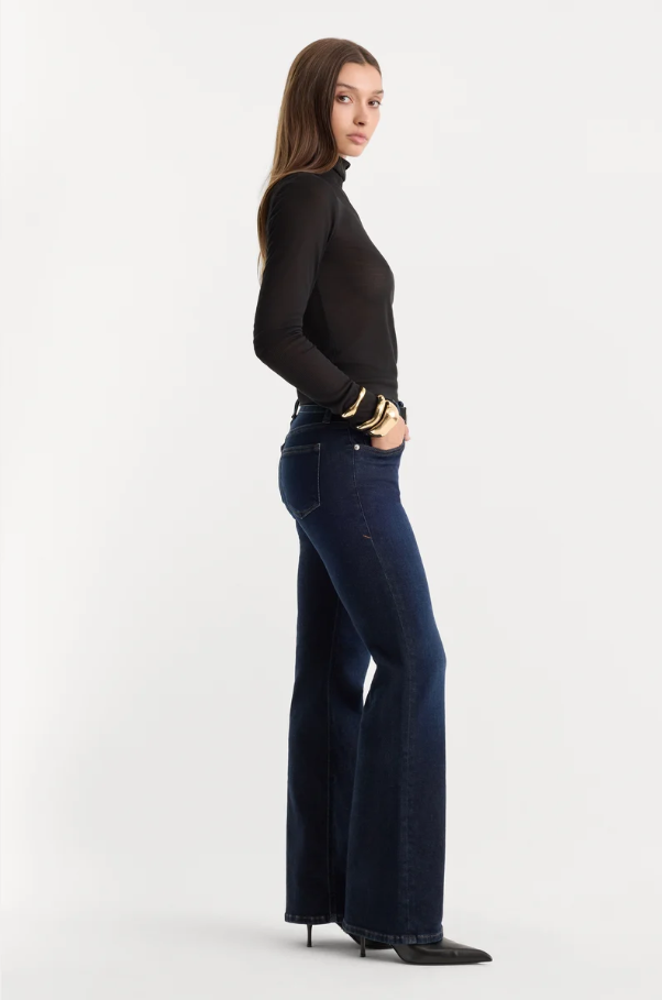 Good Low Rise Bootcut Jeans, Indigo - 13 Hub Lane   |  