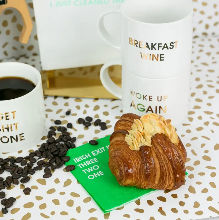 Irish Exit in 3,2,1... - Cocktail Napkins - 13 Hub Lane   |  Funny Cocktail Napkins