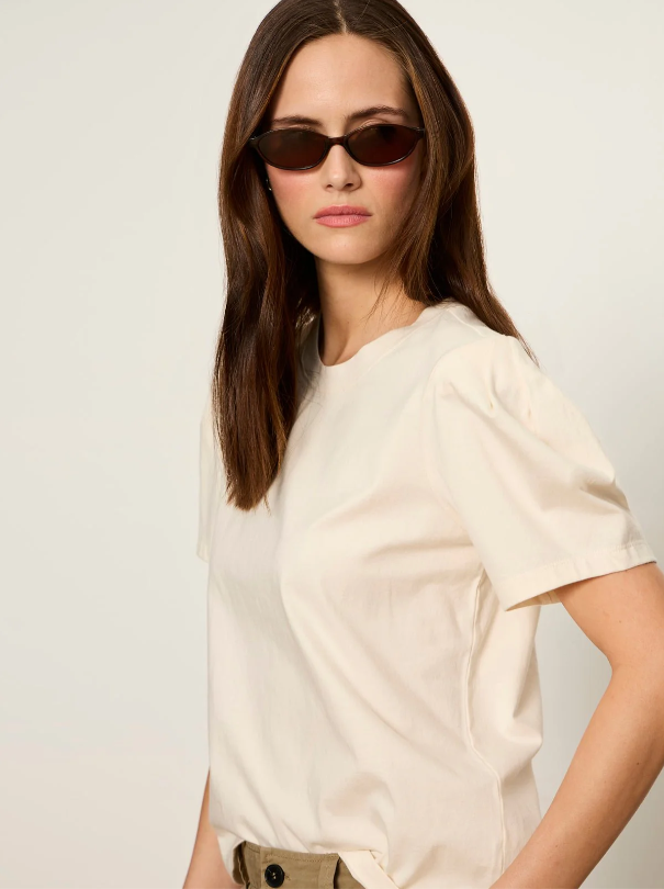 Pleated Tee, Collagen - 13 Hub Lane   |  Puff Sleeve Tees