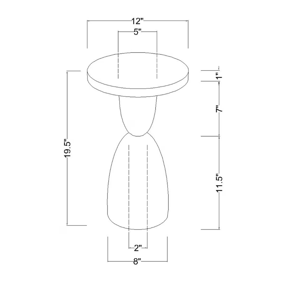 Petrified Wood Top Organic Oval Accent Table - 13 Hub Lane   |  Accent Tables