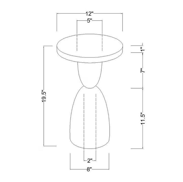 Petrified Wood Top Organic Oval Accent Table - 13 Hub Lane   |  Accent Tables