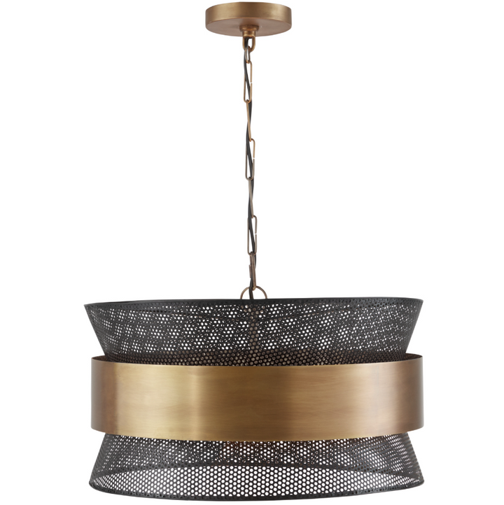 Loren 20" 4-Light Perforated Drum Pendant