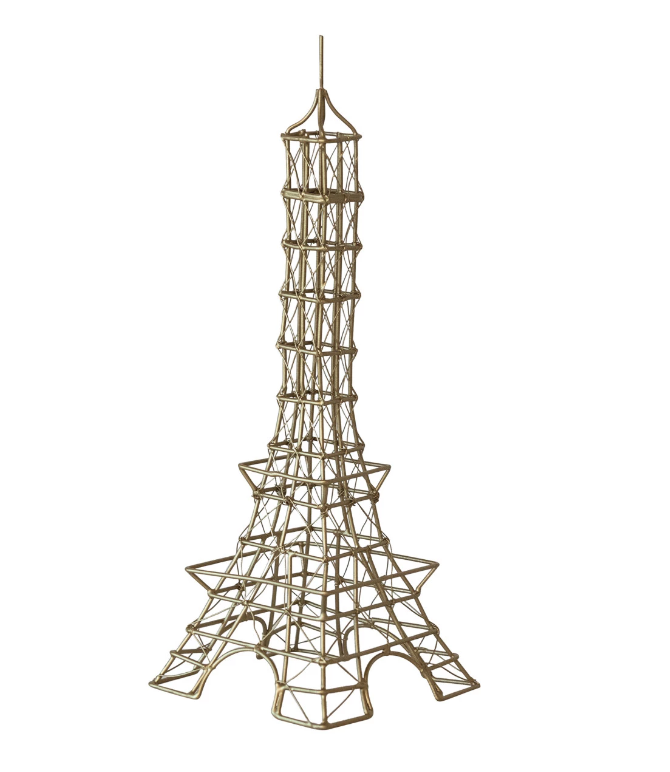 Wire Eiffel Tower, Antique Brass