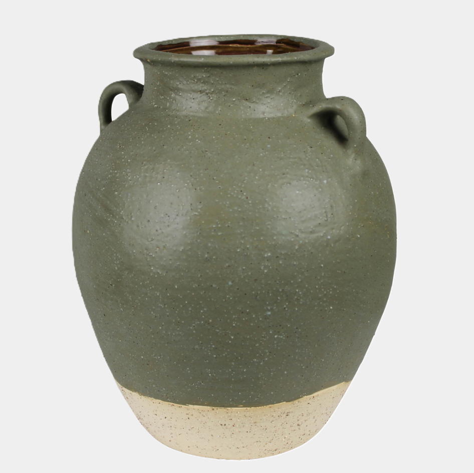 Umbria Small Ceramic Pot w/ Handles - 13 Hub Lane   |  