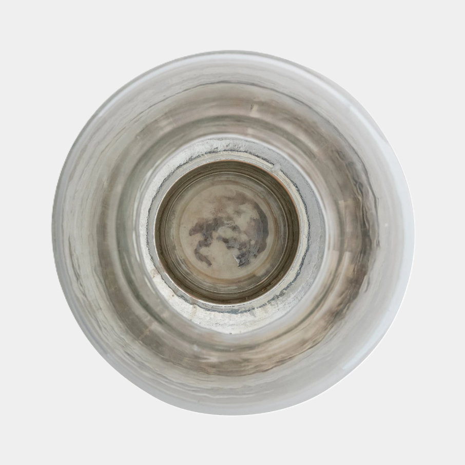 Mercury Glass Hurricane, Gold - 13 Hub Lane   |  Glass Candle Holders