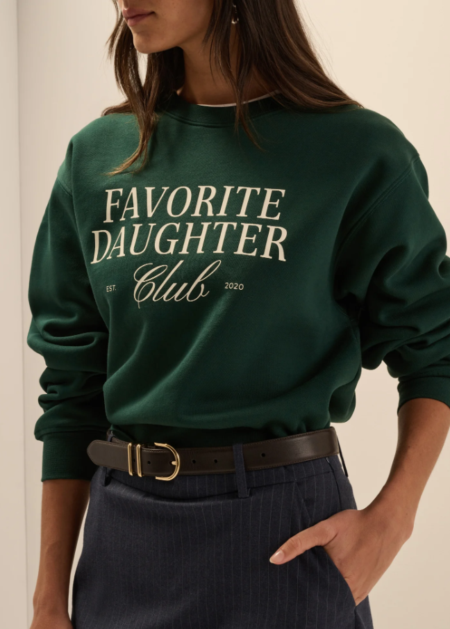 Favorite Daughter Club Sweatshirt, Forest Sugar