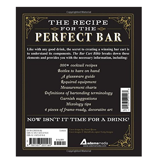 Bar Cart Bible - 13 Hub Lane   |  Mixology Books