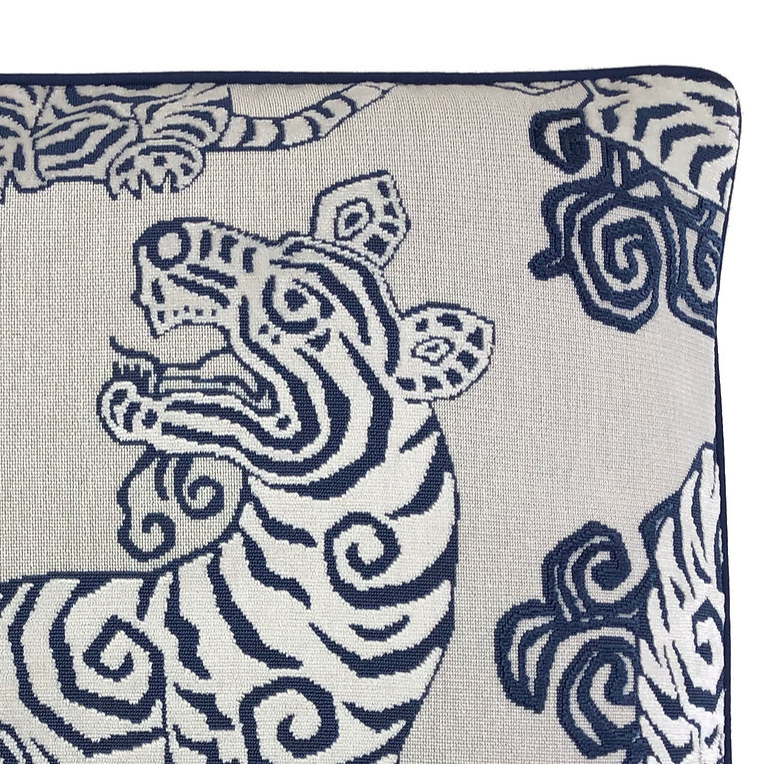 Akbar Blue Pillow - Thumbnail 2