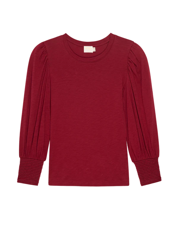 Nation LTD Loren Peasant Tee, Danish Red