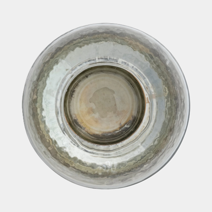 Mercury Glass Hurricane, Gold - 13 Hub Lane   |  Glass Candle Holders