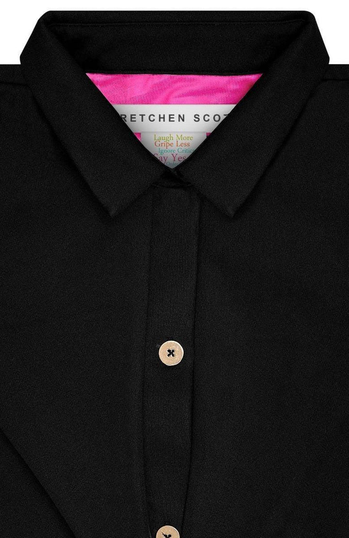 Twist & Shout Top, Solid Black