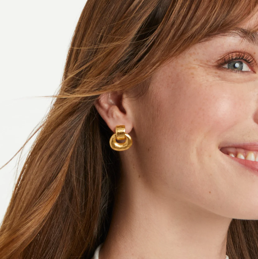 Julie Vos Avalon Demi Doorknocker Earring - 13 Hub Lane   |  Doorknocker Earrings