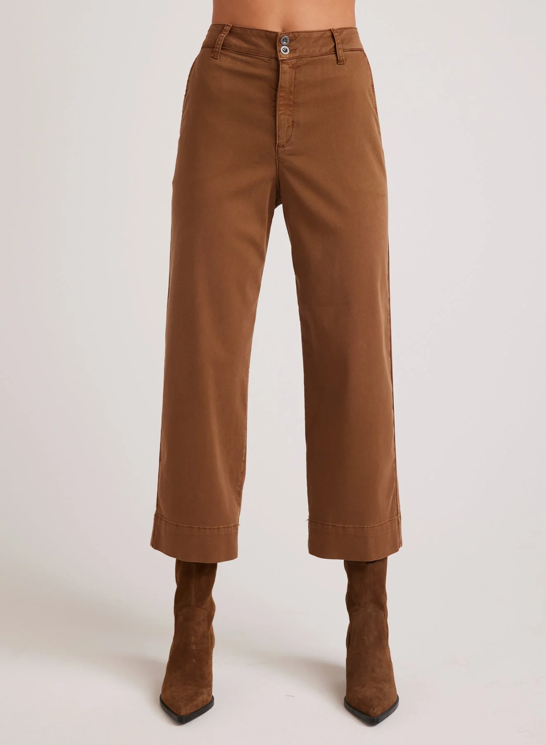 Bella Dahl Sofia Wide Leg Crop, Spiced Brown