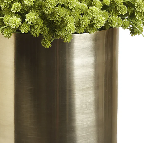 Baby's Breath & Grass w/ Glass Vase - Thumbnail 3