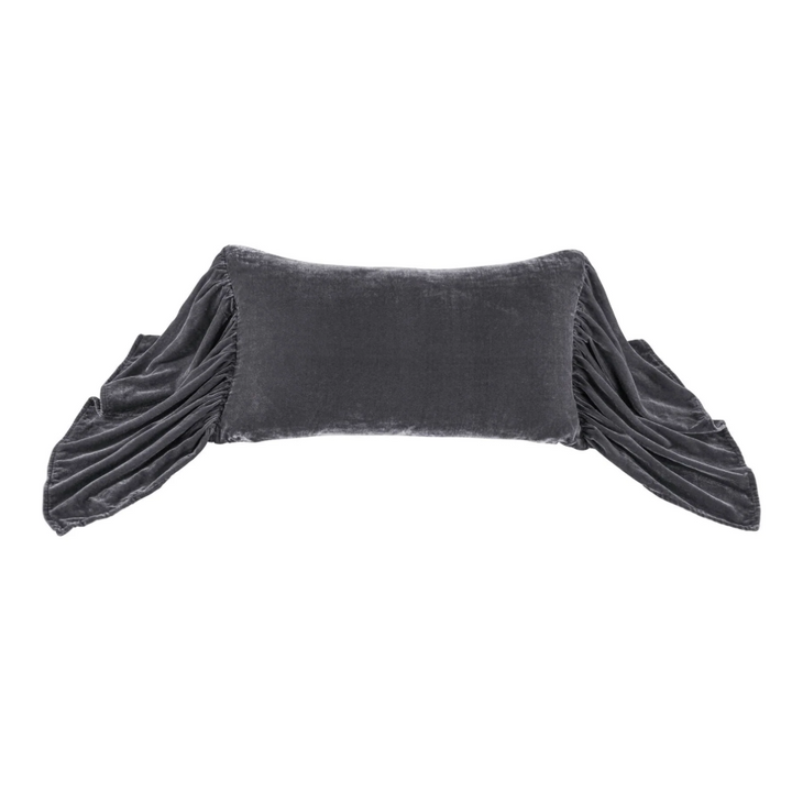 Stella Faux Silk Velvet, Dark Slate - 13 Hub Lane   |  Matching Bedding