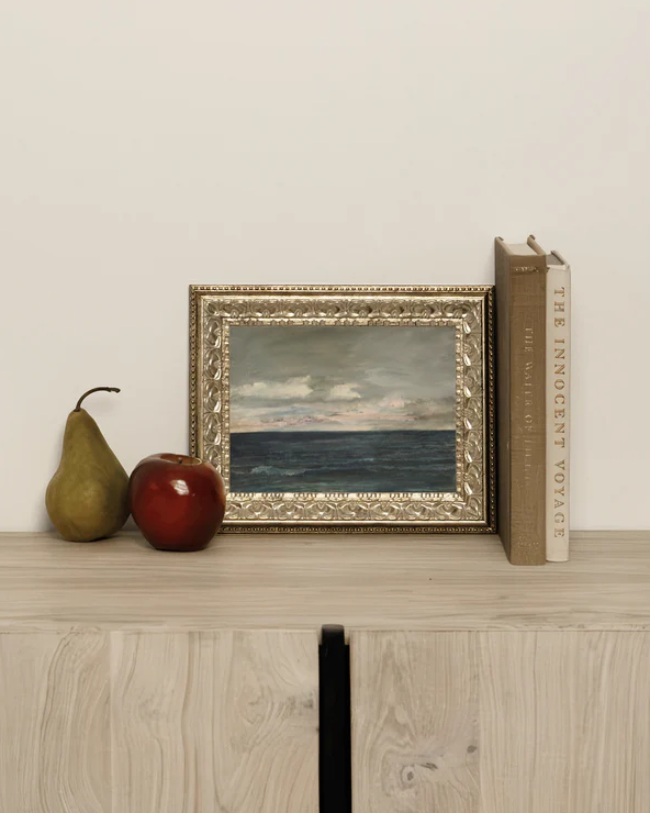 Ocean View Framed Antique Art