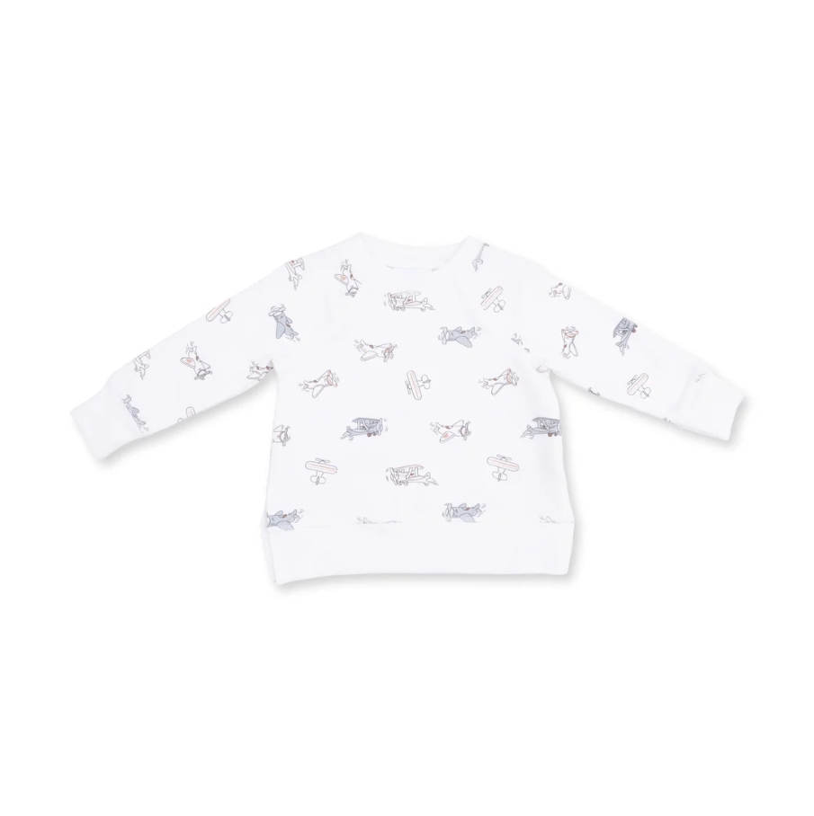 Vintage Airplane Pilots - Raglan Sweatshirt