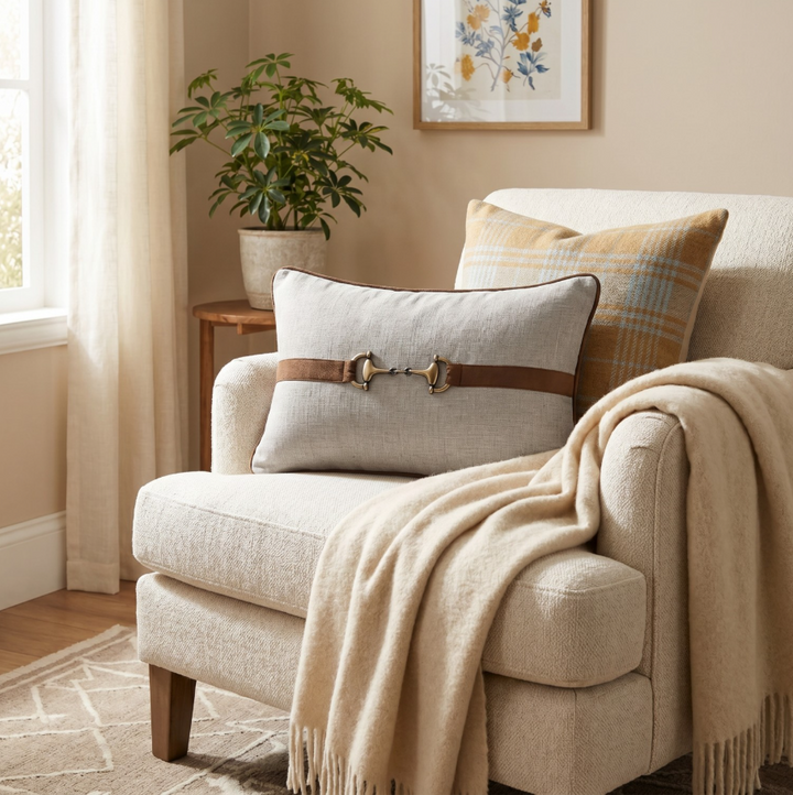 Horsebit Lumbar Pillow