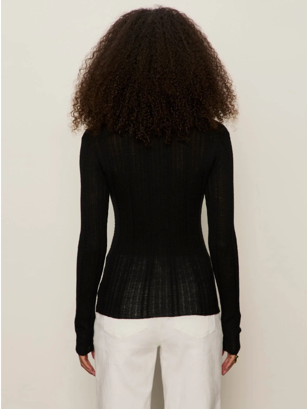 Dreamy Cable Shirt, Black